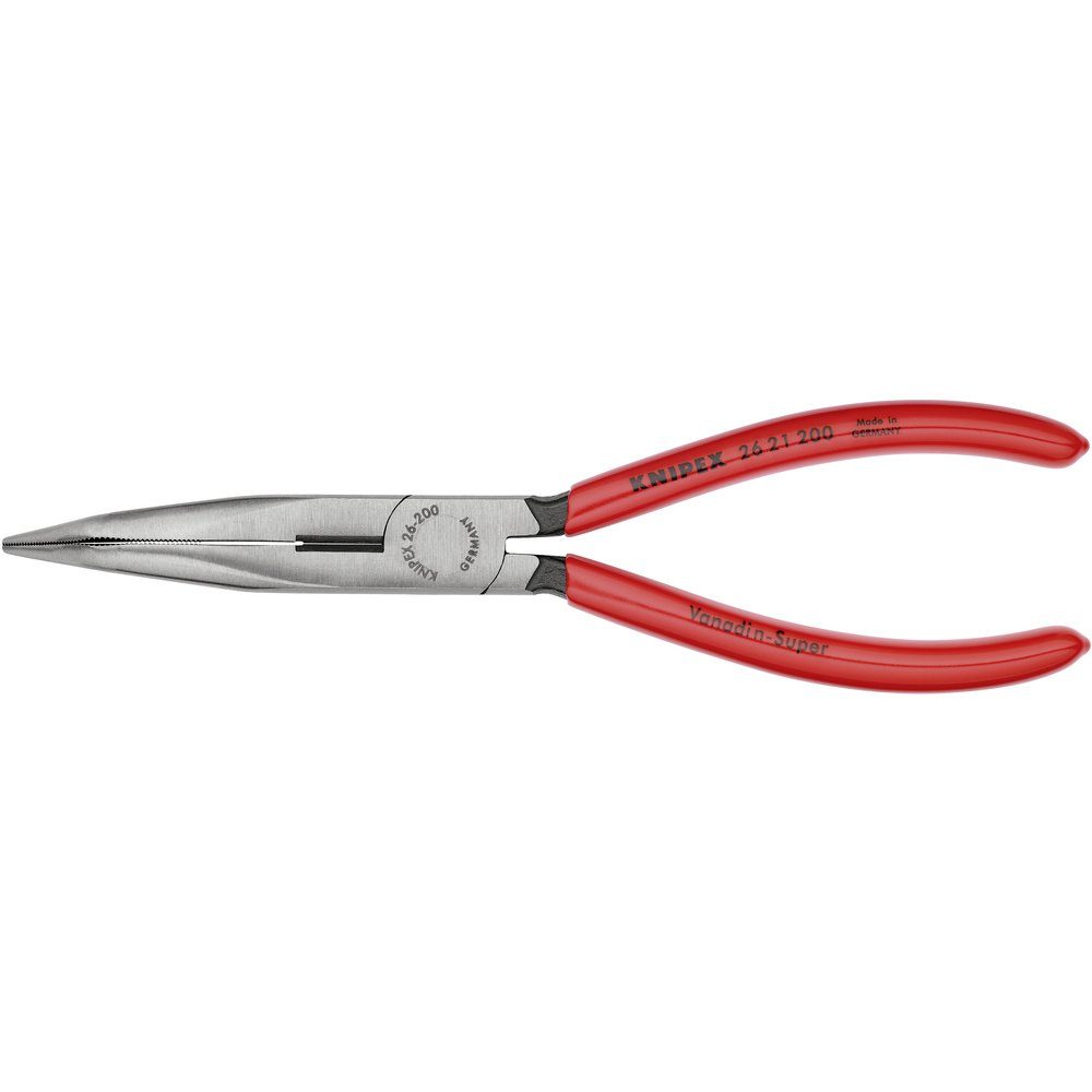 Flachzange Knipex 26 21 200 Elektronik- u. Feinmechanik Flachrundzange 40° geboge