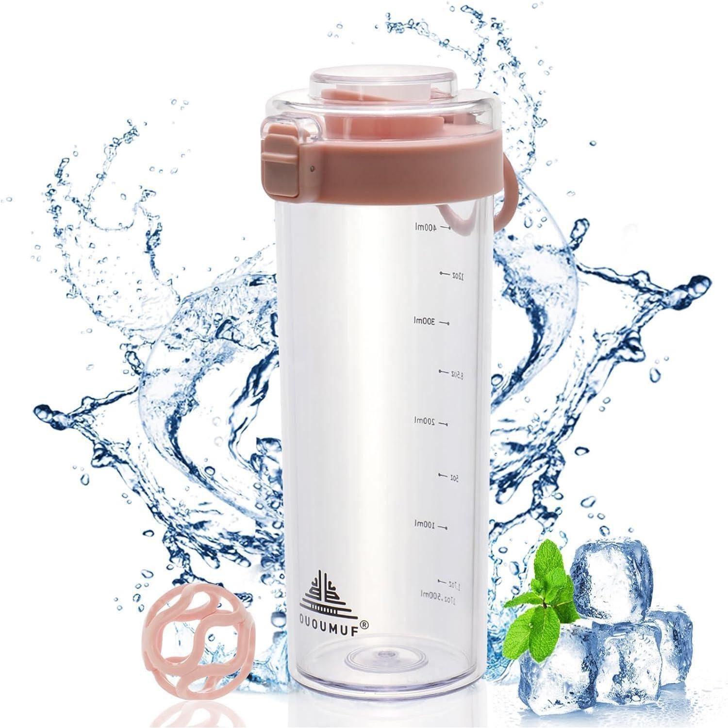 LuxusKollektion Protein Shaker Shaker Protein Eiweiß Shake Becher BPAfrei Rosa 500ml