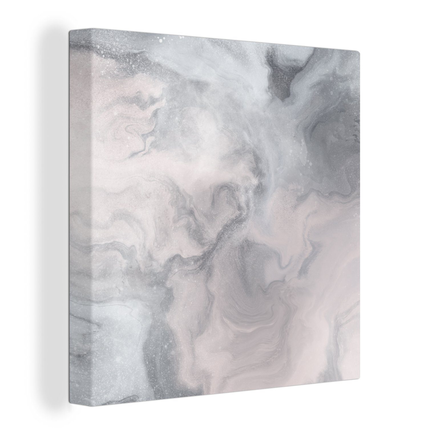 OneMillionCanvasses® Leinwandbild Malen, Abstrakt für Wohnzimmer Wolken - (1 St), Schlafzimmer Bilder Leinwand 