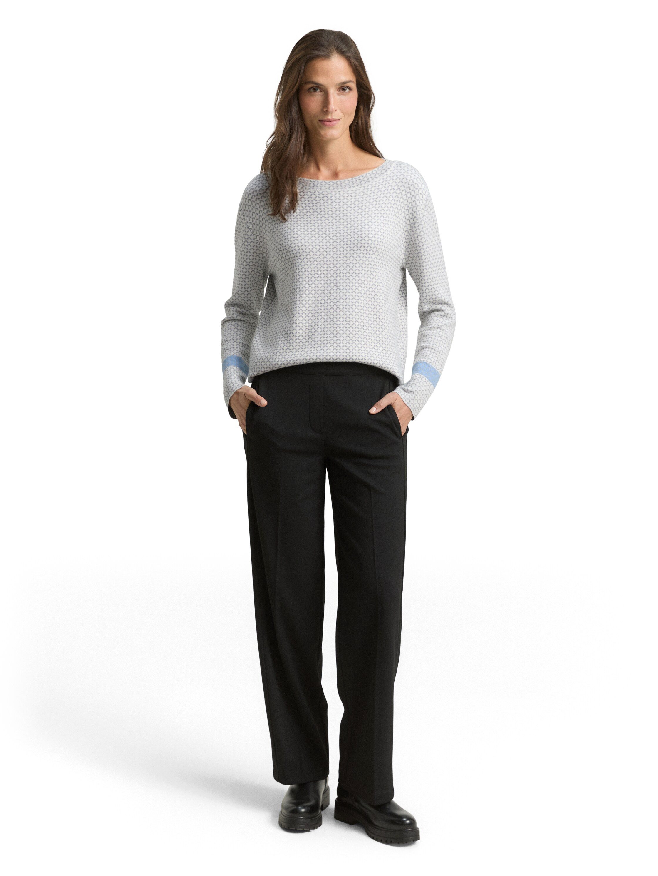 TOM TAILOR Strickpullover mit All-Over Print
