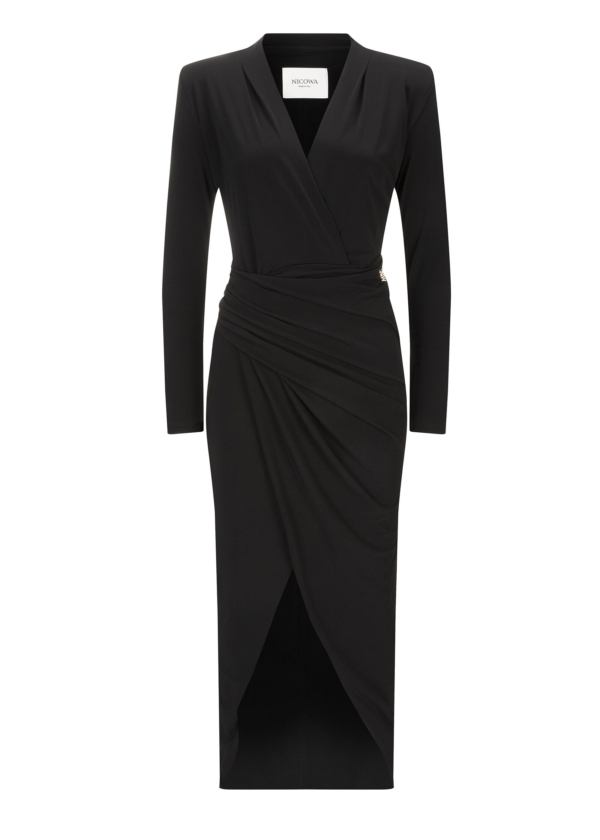 Nicowa Jerseykleid MICIMA (1-tlg) mit Taillen-Raffung günstig online kaufen