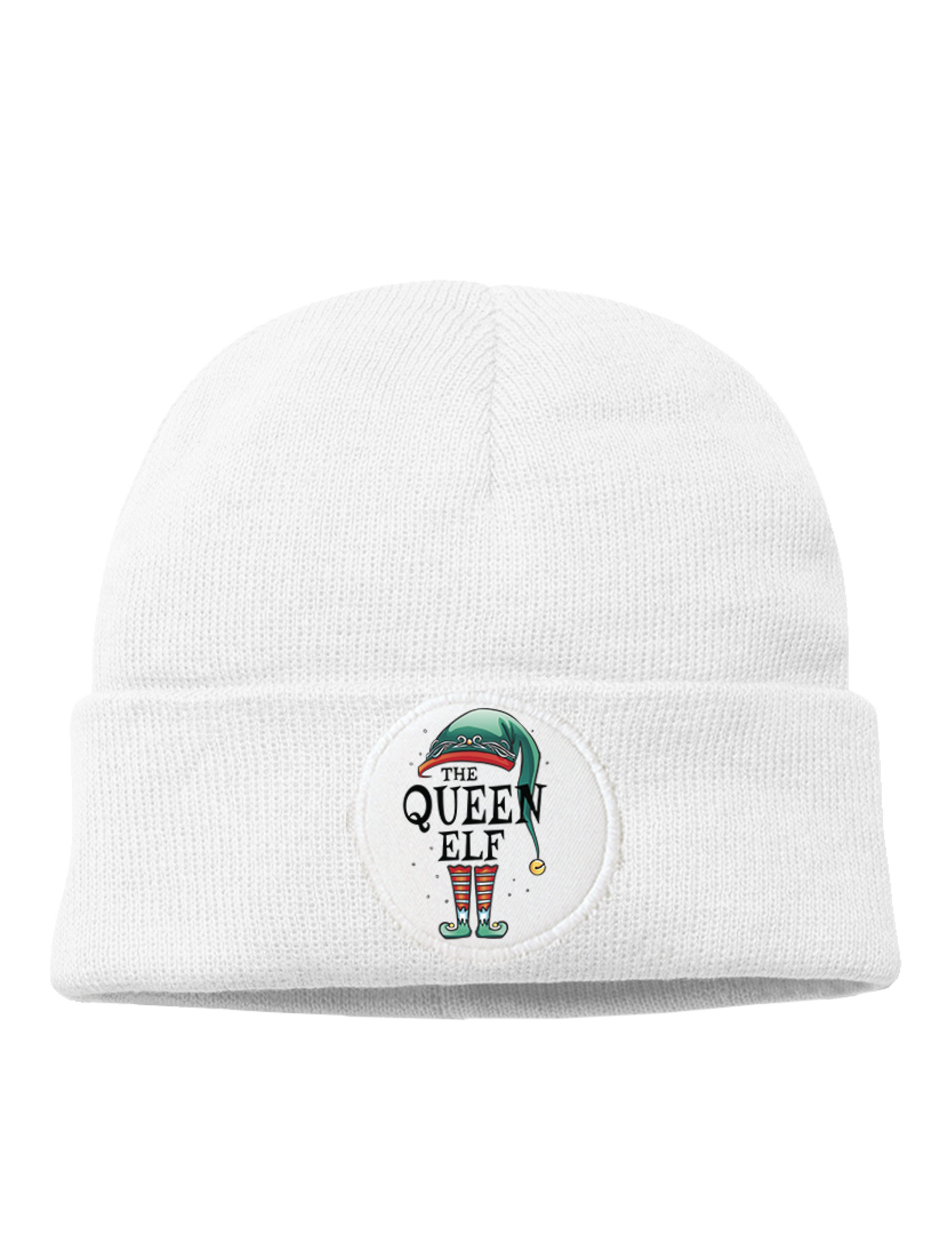Youth Designz Beanie The Queen Elf Damen Beanie Mütze für Weihnachten mit trendigem Motiv