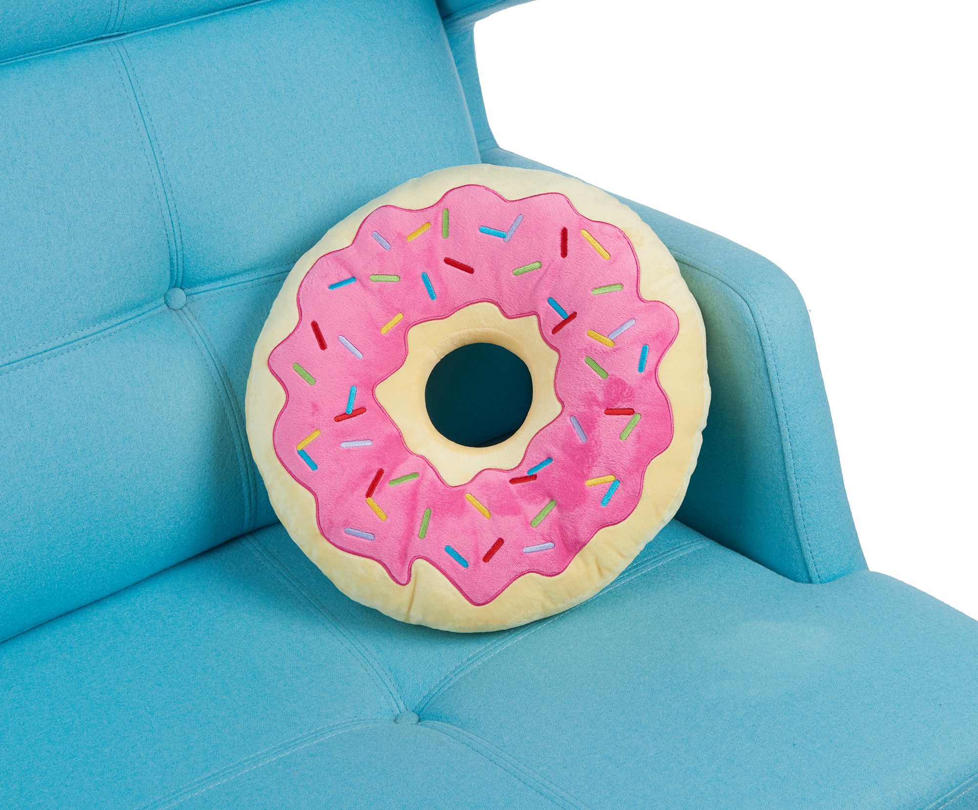 United Labels® Dekokissen Donut Kissen Plüsch Dekokissen Zierkissen rundes günstig online kaufen