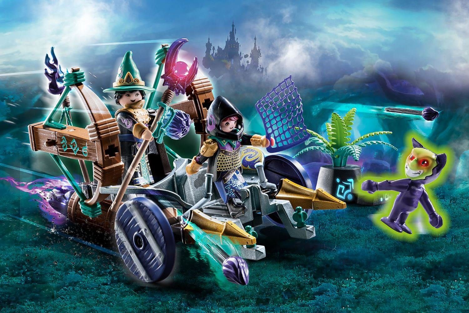 Playmobil® Spielwelt 70748 Novelmore Violet Vale Dämonen-Fangwagen, Zauberer Fantasy Ritter-Spielzeug Spielzeug-Set