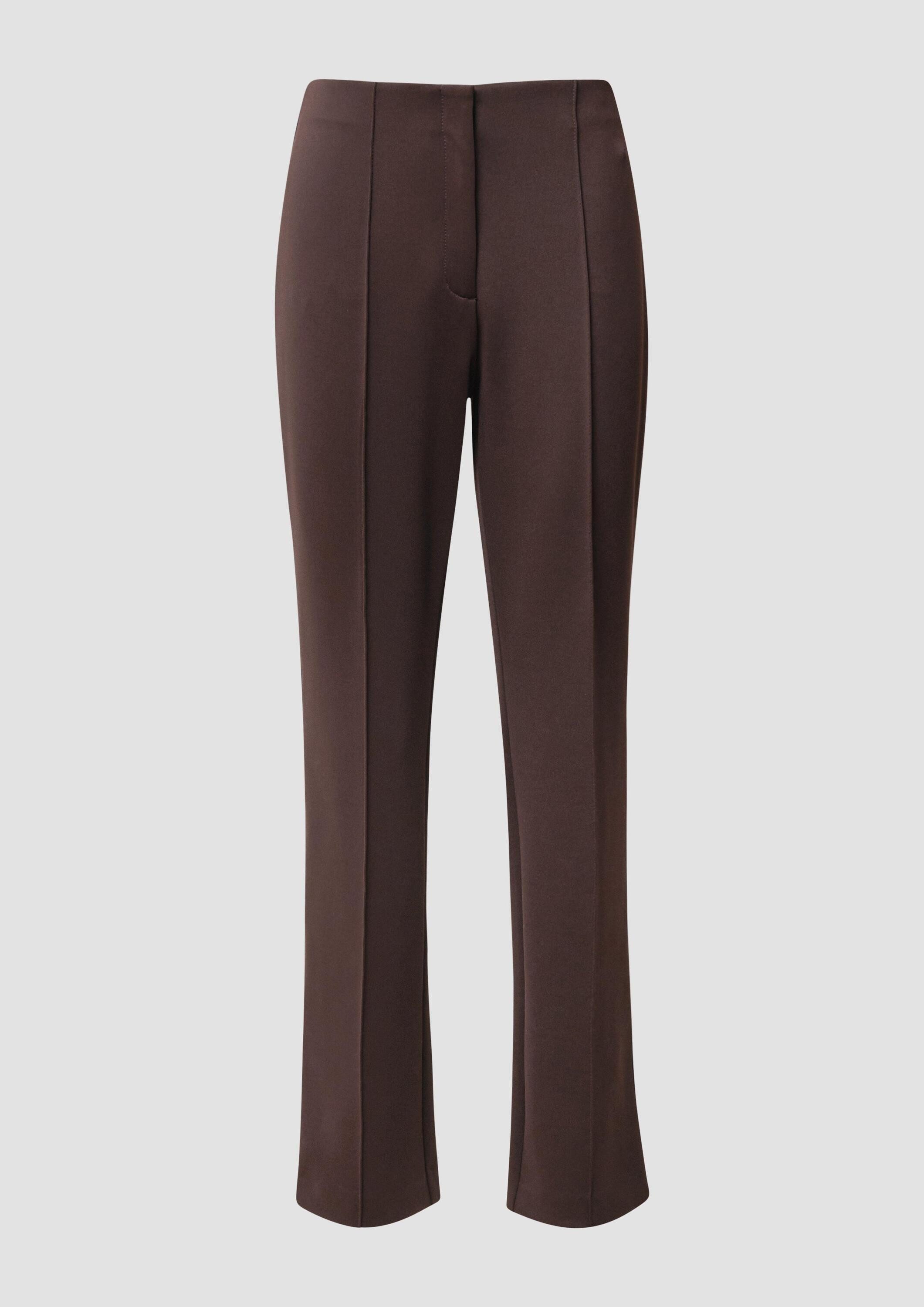 s.Oliver Chinos Hose Straight-Leg-Hose aus Scuba mit seitlichem Deko-Tape