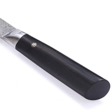 ZAYIKO Damastmesser Damastmesser BLACK EDITION "Chefmesser" - Pakkaholz - VG-10 Stahlkern