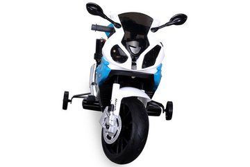 Actionbikes Motors Elektro-Kindermotorrad BMW S 1000 RR Elektro Motorrad, Belastbarkeit 25 kg, (1-tlg), 25 kg - Soundmodul - Bremsauto. - Stützräder - ab 3 Jahre