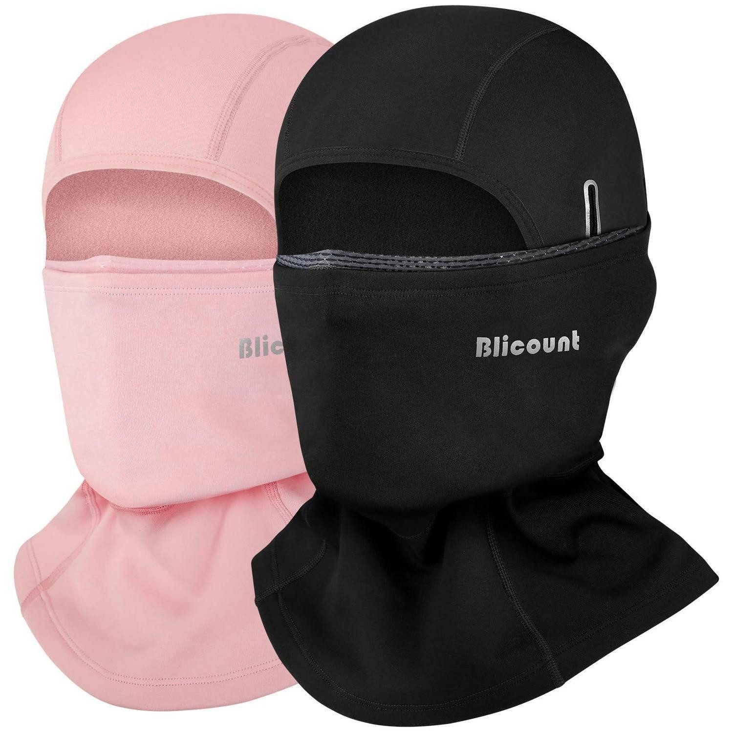Sturmhaube Sturmhaube Herren Damen Winddicht Atmungsaktiv Motorrad Schwarz Rosa