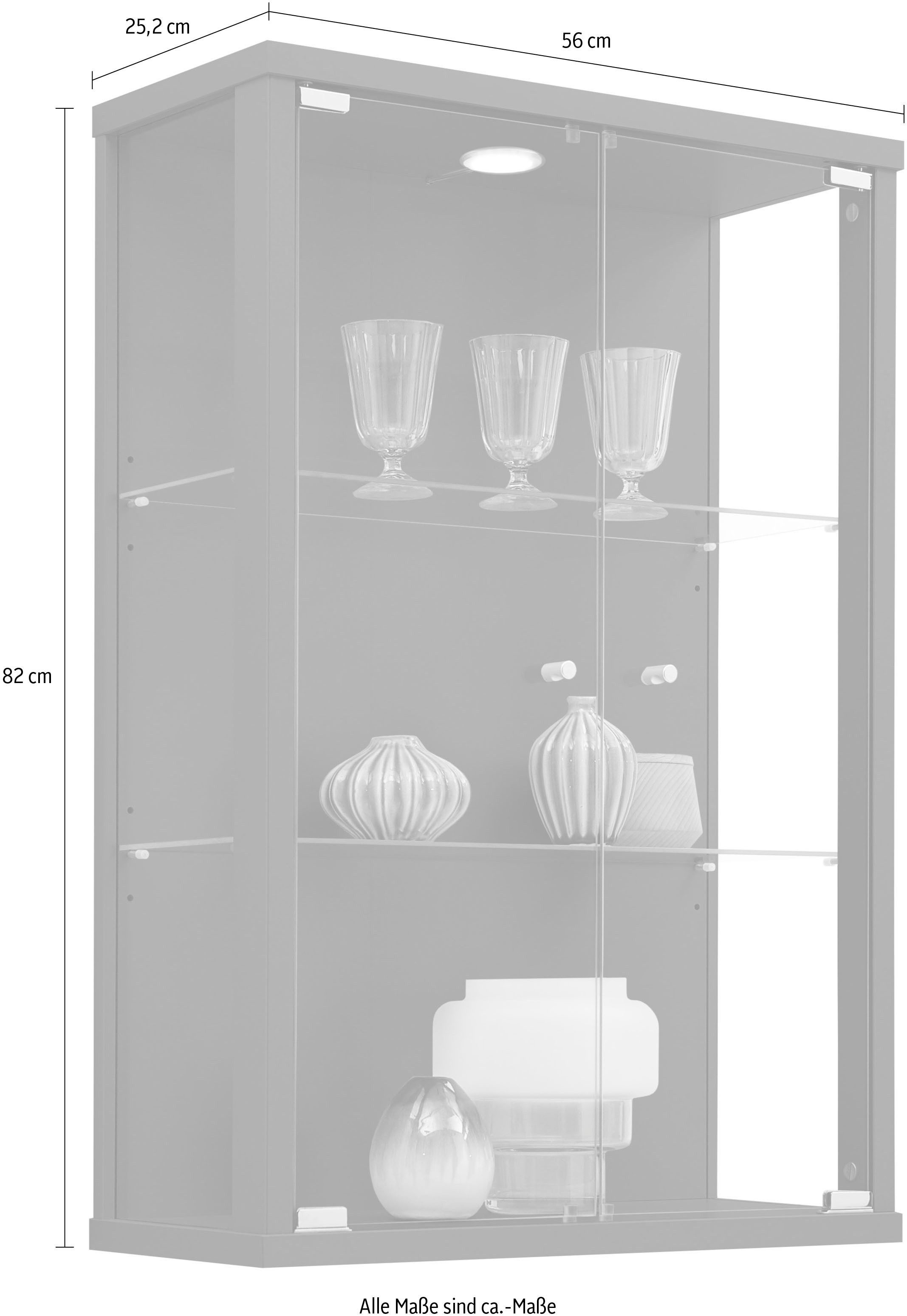 fif möbel Vitrine OPTIMA Hängevitrine/Glasvitrine 2x Glastür,perfekt für Sa günstig online kaufen
