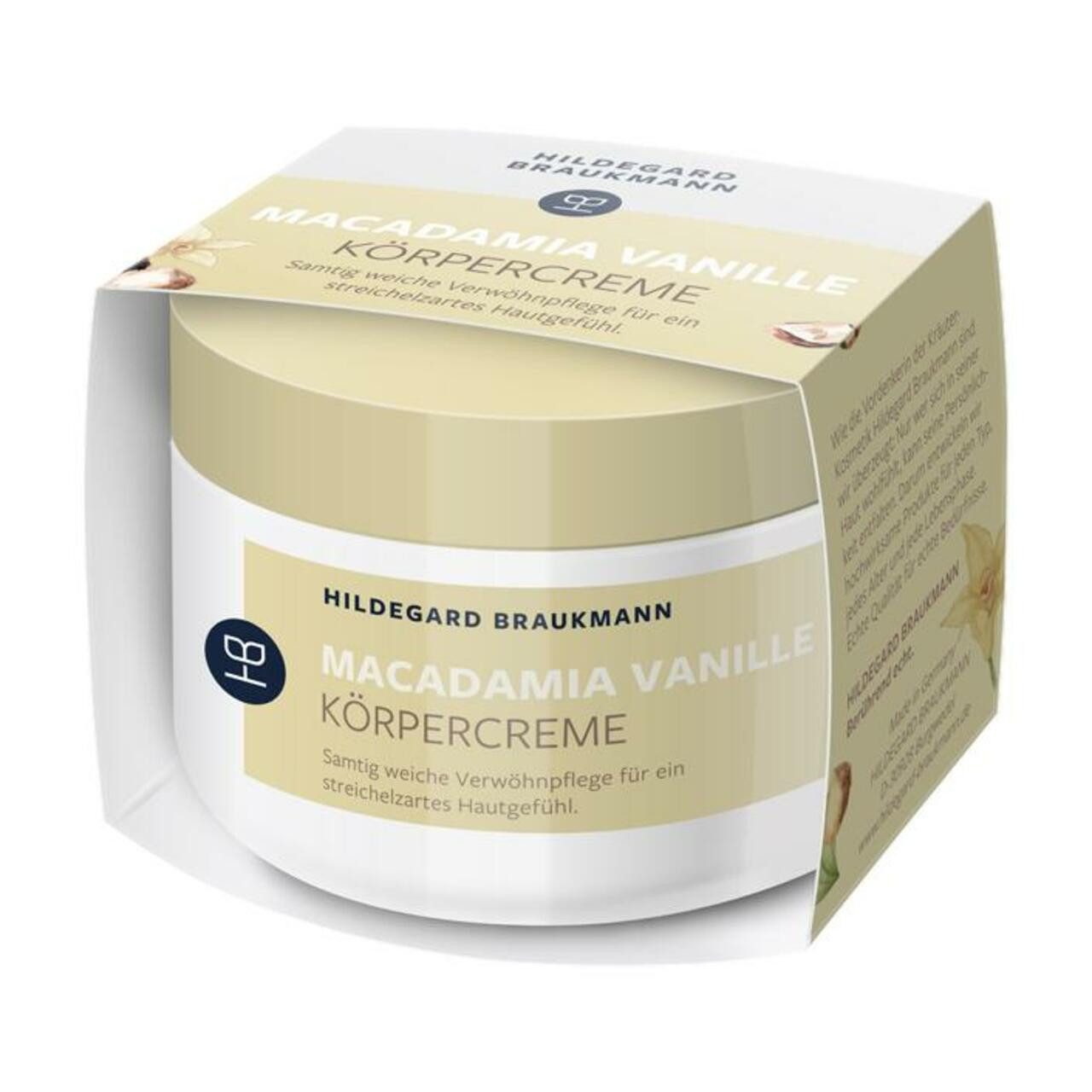 Hildegard Braukmann Bodylotion Körpercreme Macadamia Vanille, für Alle Hauttypen