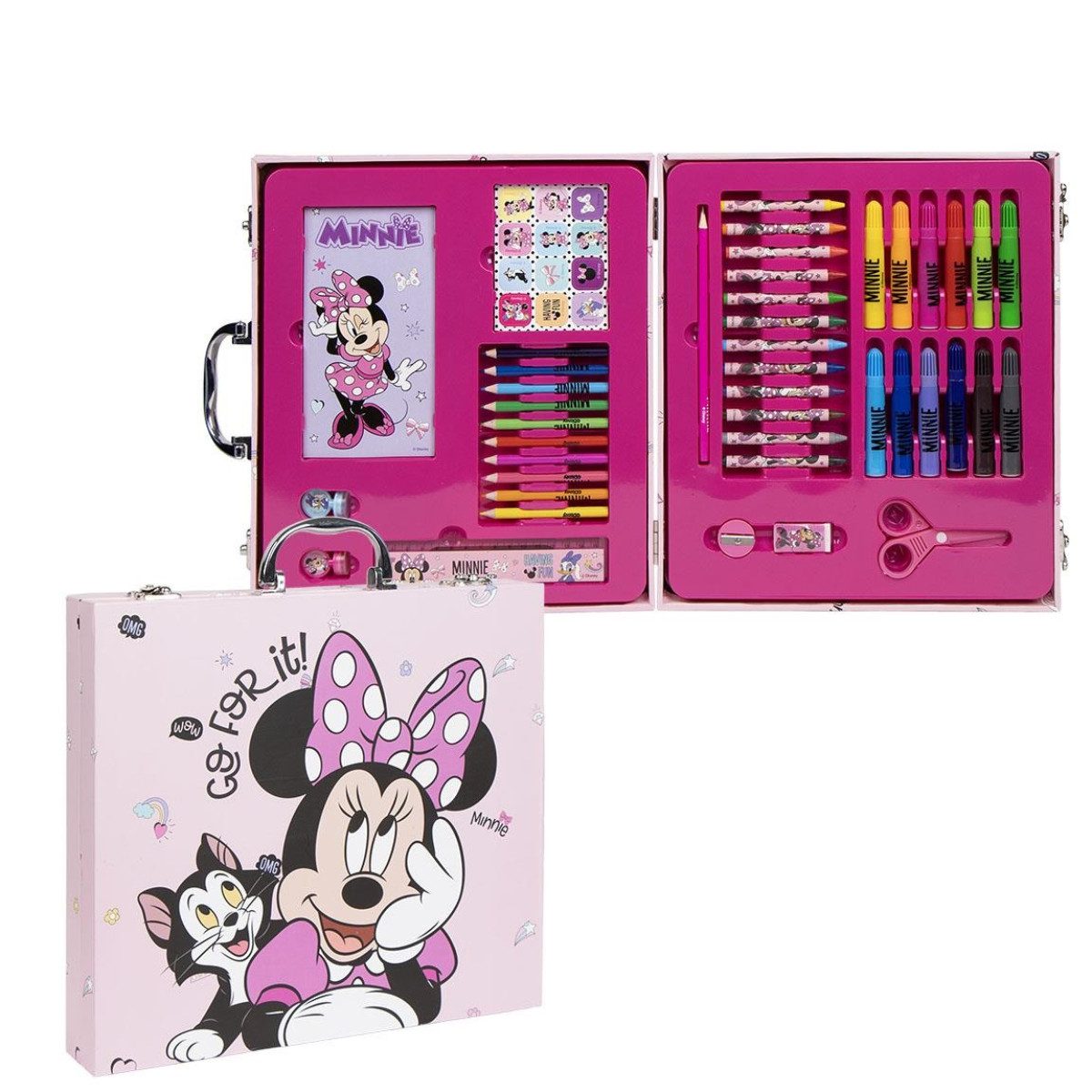 Disney Minnie Mouse Farbkasten Kinder Malkoffer Kreativkoffer Malset Beschäftigung