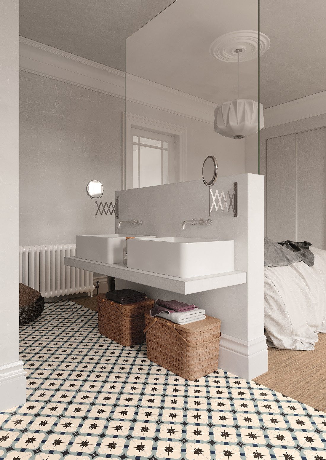 BOXTEC Bodenfliese REGENT BLUE 16.5 x 16.5 Feinsteinzeug Wand- und Bodenfliese, Feinsteinzeug 16.5x16.5, Blau