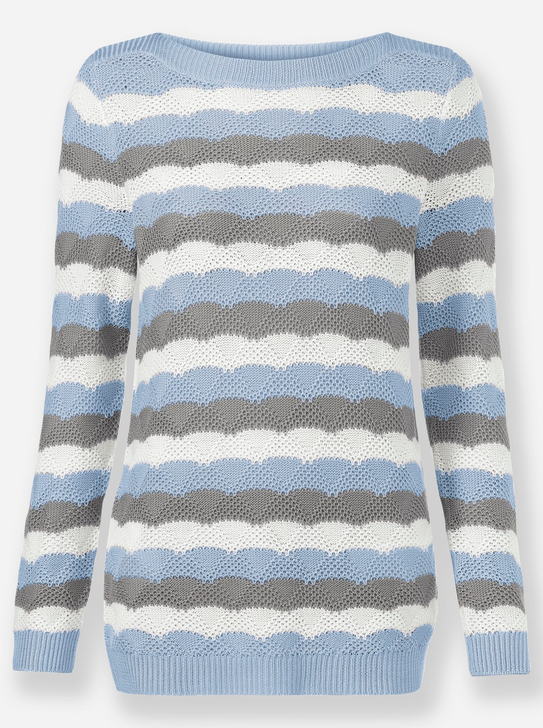 Strickpullover Pullover Langarm Struktur