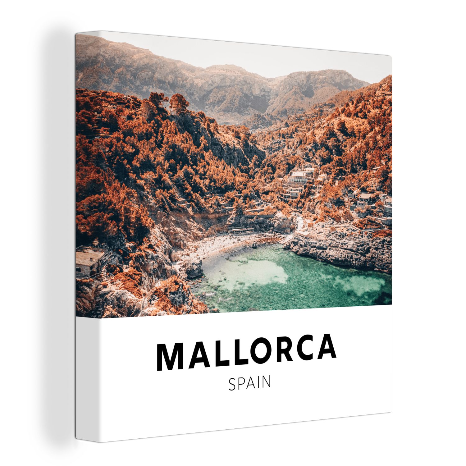 OneMillionCanvasses® Leinwandbild Mallorca - Spanien - Natur, (1 St), Leinwand Bilder für Wohnzimmer Schlafzimmer