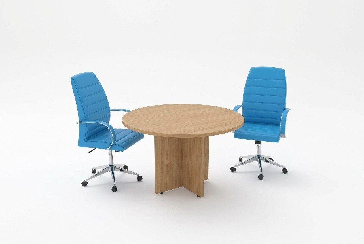 Xlmoebel Konferenztisch Runder Schreibtisch für modernes Büro und Arbeitszimmer (Einzelartikel), Made in Europa