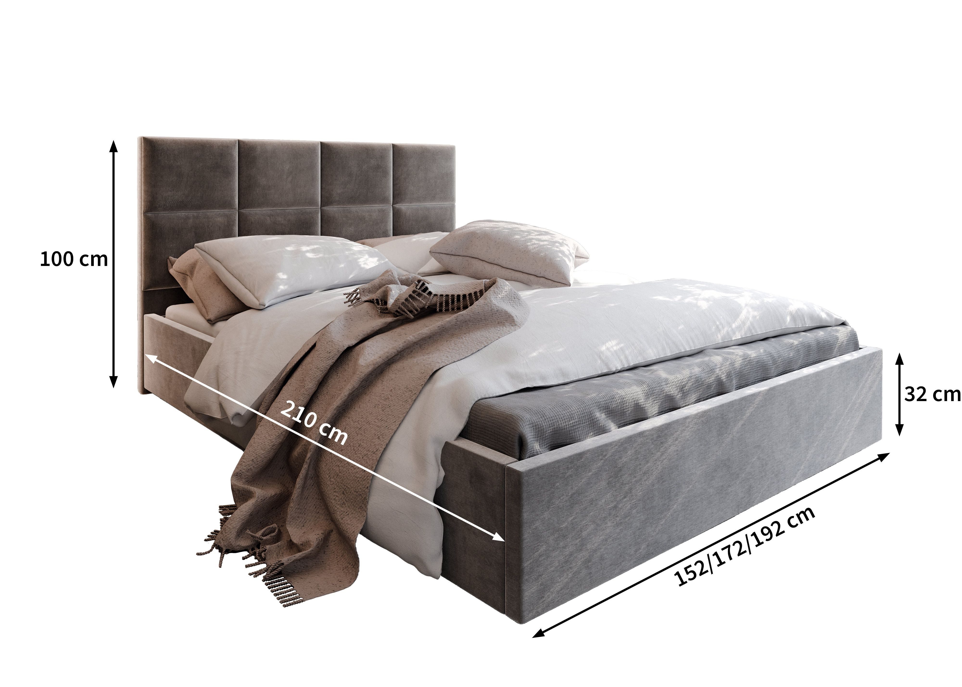 Masseno Boxbett LIMENA 140x200 cm beige