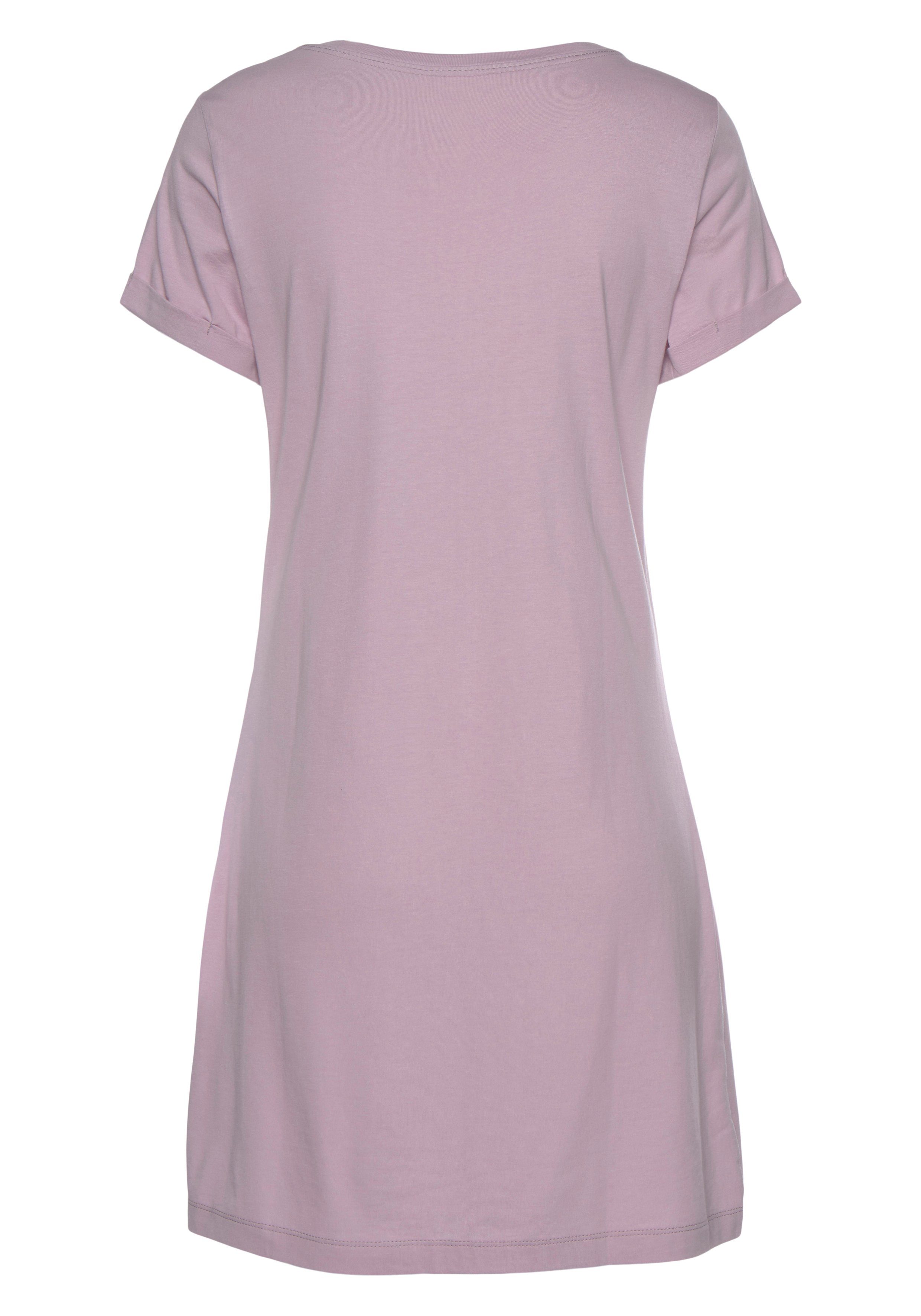 Vivance Dreams by Lascana Bigshirt mit Herzchendruck