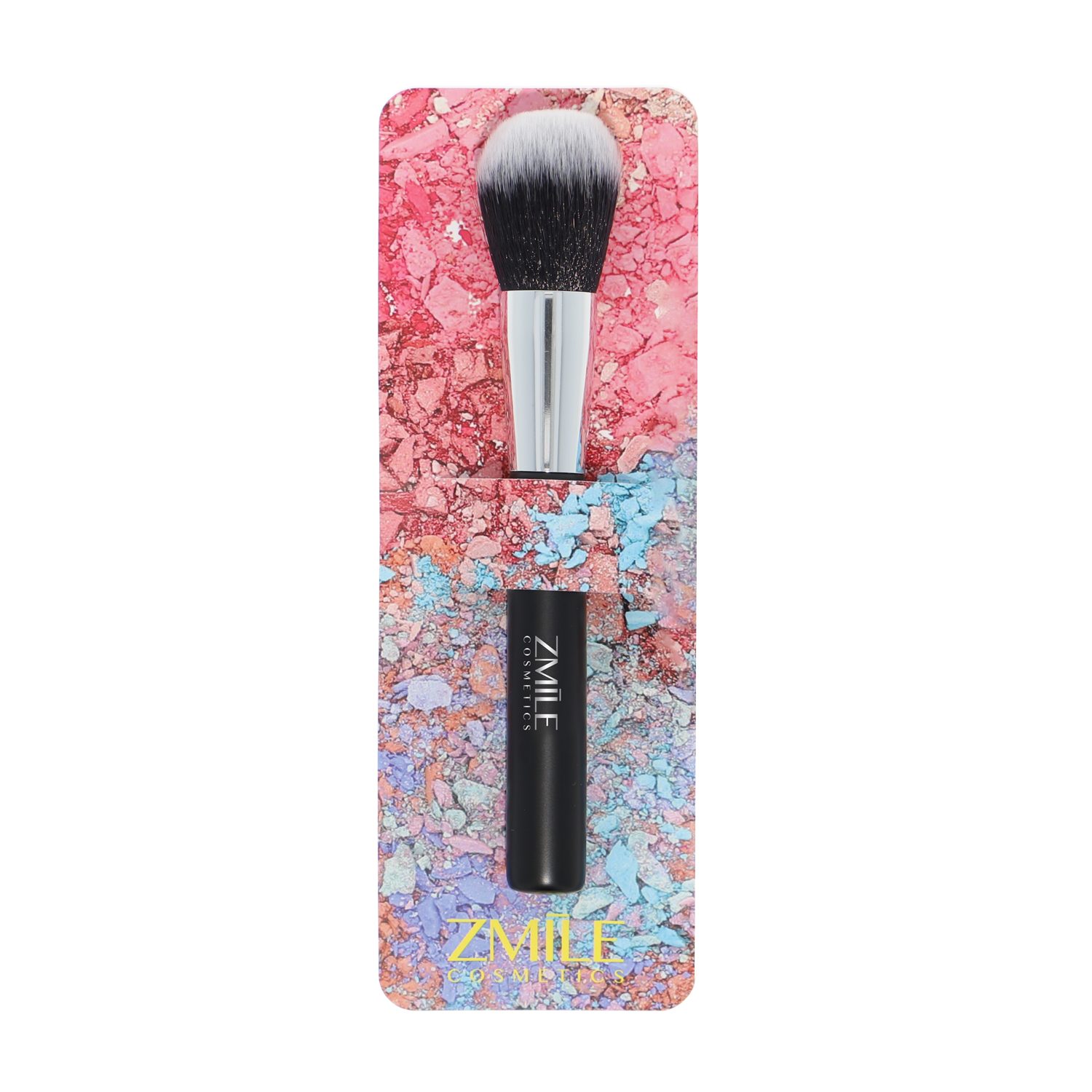 ZMILE COSMETICS Puderpinsel Round Shape PowderBrush, 1 tlg., eleganter Holzgriff