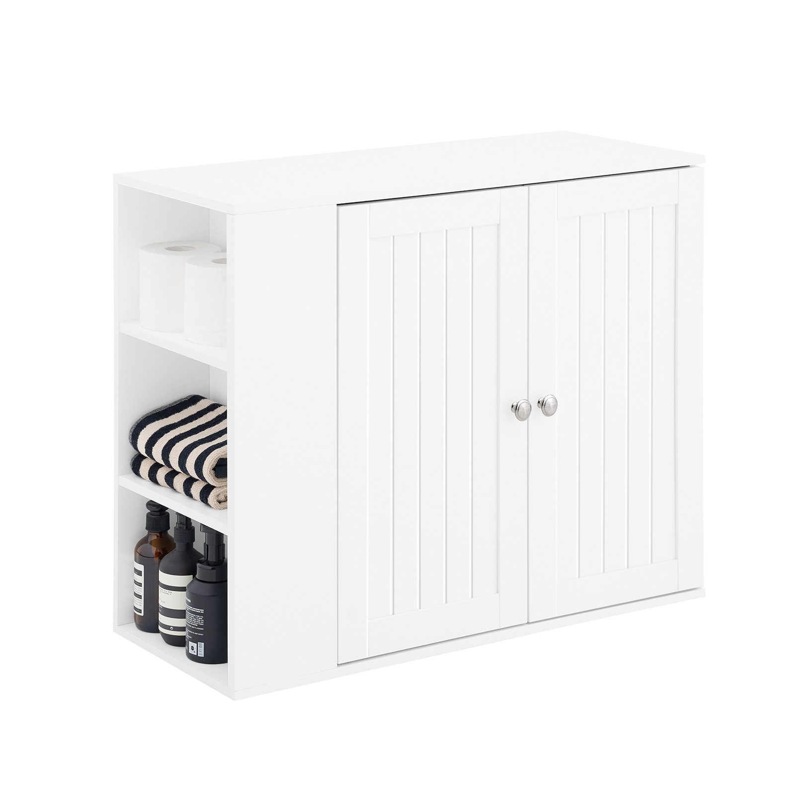 SoBuy Hängeschrank Badschrank Wandschrank Küchenschrank Weiß BZR188-W günstig online kaufen