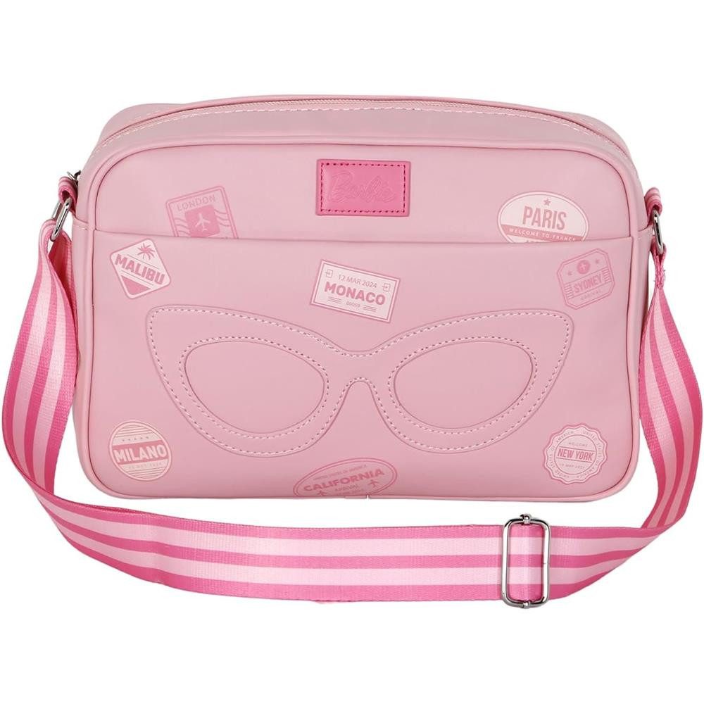Karactermania Umhängetasche Barbie Travel Fashion kleine Schultertasche Citytasche Tasche Girly, Verstellbare Schulterriemen