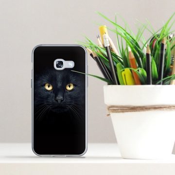 DeinDesign Handyhülle Tom Cat, Silikon Hülle, Bumper Case, Handy Schutzhülle, Smartphone Cover Katze Auge schwarz