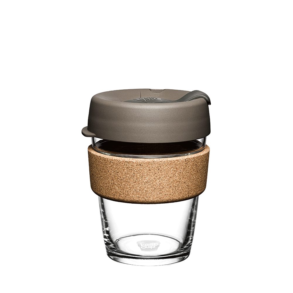 KeepCup Coffee-to-go-Becher KeepCup Cork 340ml Deckel Braun – Manschette Kork