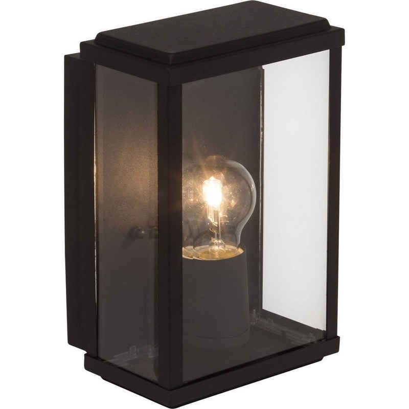 Brilliant LED Außen-Wandleuchte Gaia, Lampe Gaia Außenwandleuchte schwarz 1x A60, E27, 60W, geeignet für N