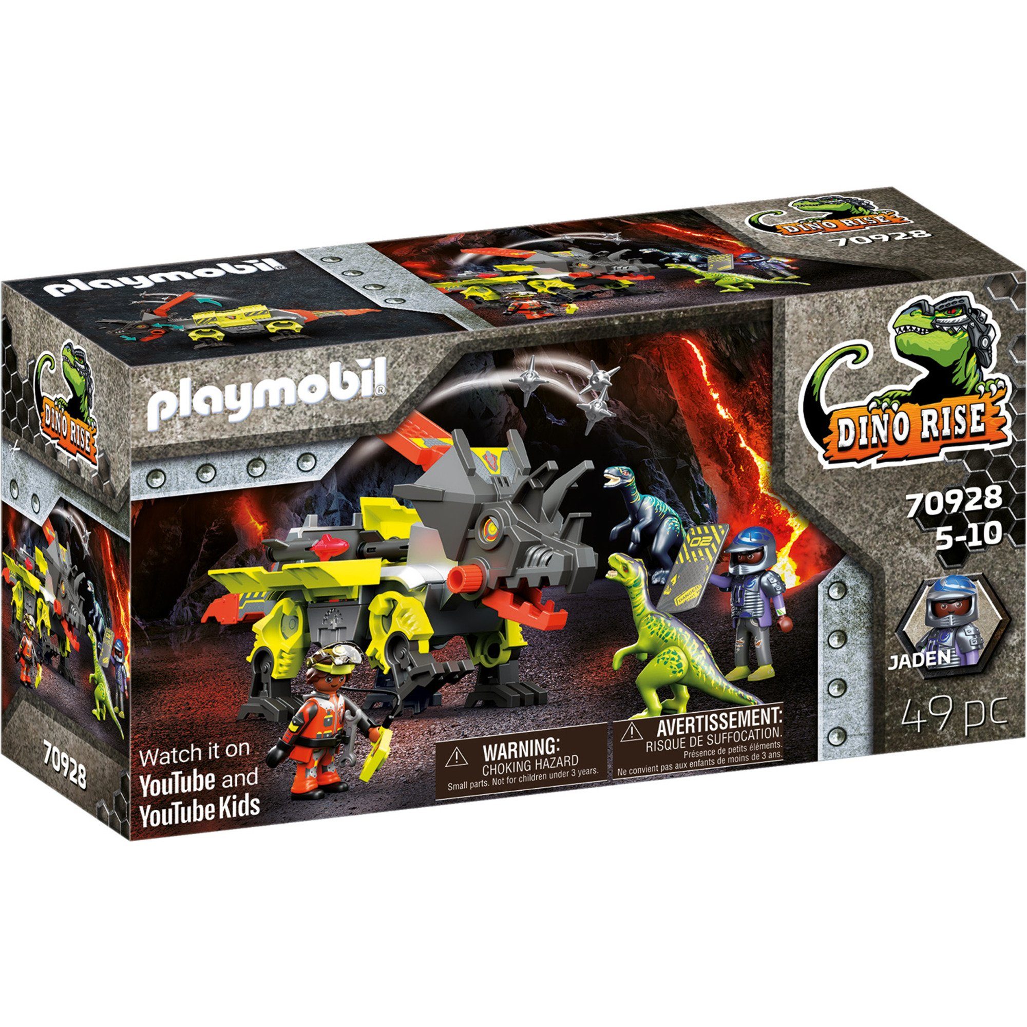 Playmobil® PLAYMOBIL Dino Rise Robo-Dino Kampfmaschine, Konstruktionsspielsteine, (49 St)