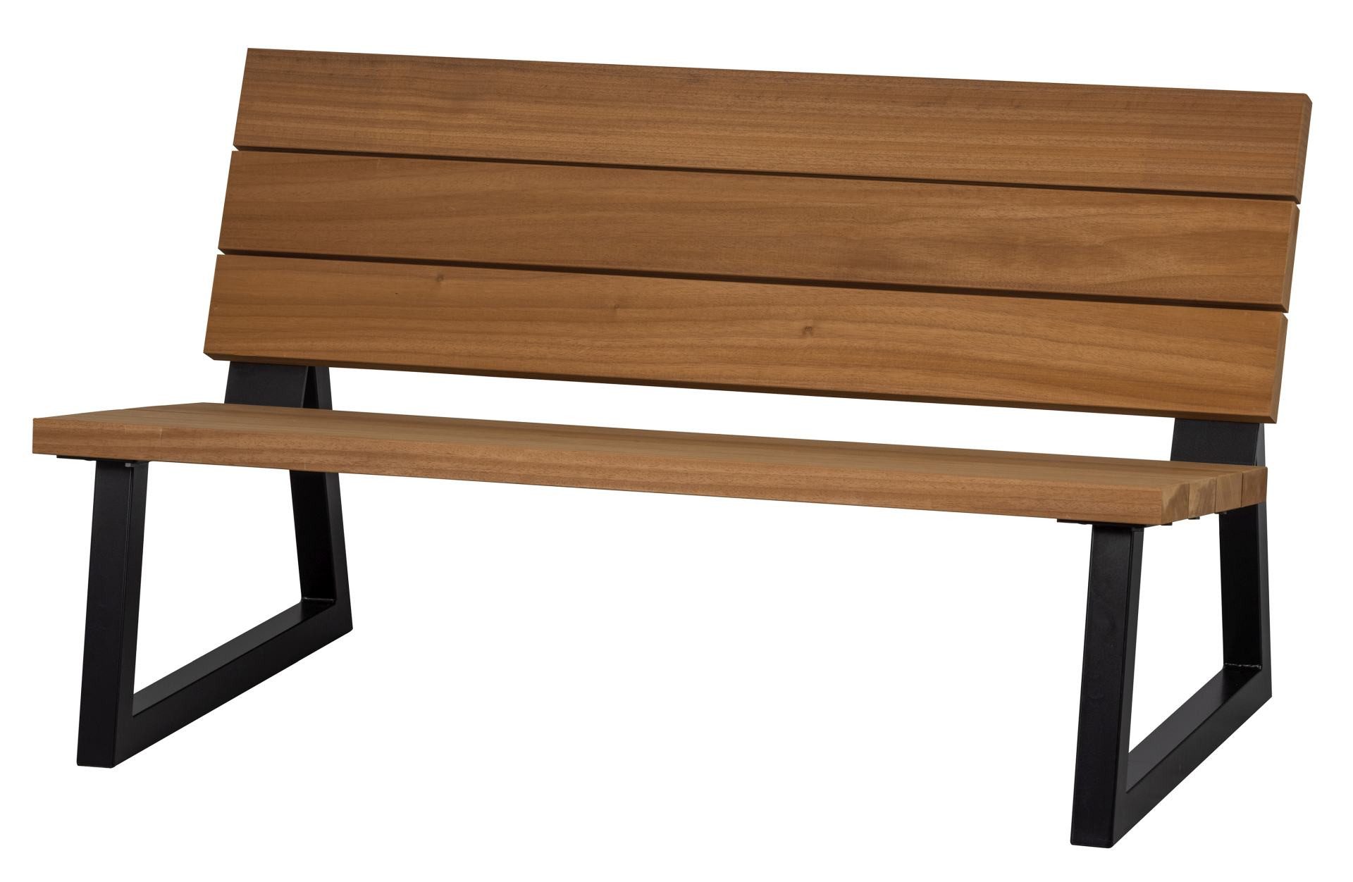 WOOOD Gartenbank Banco aus Metall und Holz