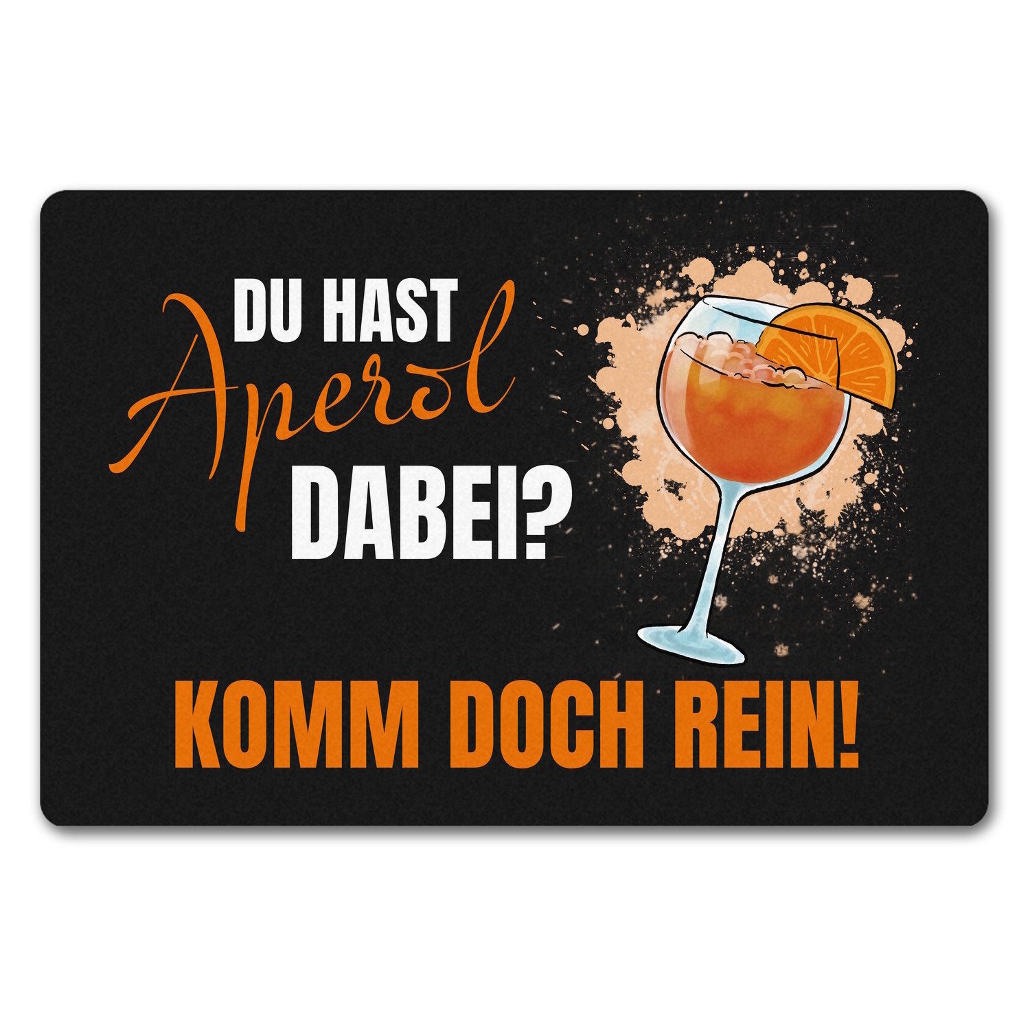 speecheese Fußmatte Cocktail Fußmatte in 40x60 cm ohne Rand mit Spruch Du h günstig online kaufen