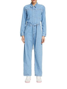 Esprit Overall Jeans-Jumpsuit mit Gürtel