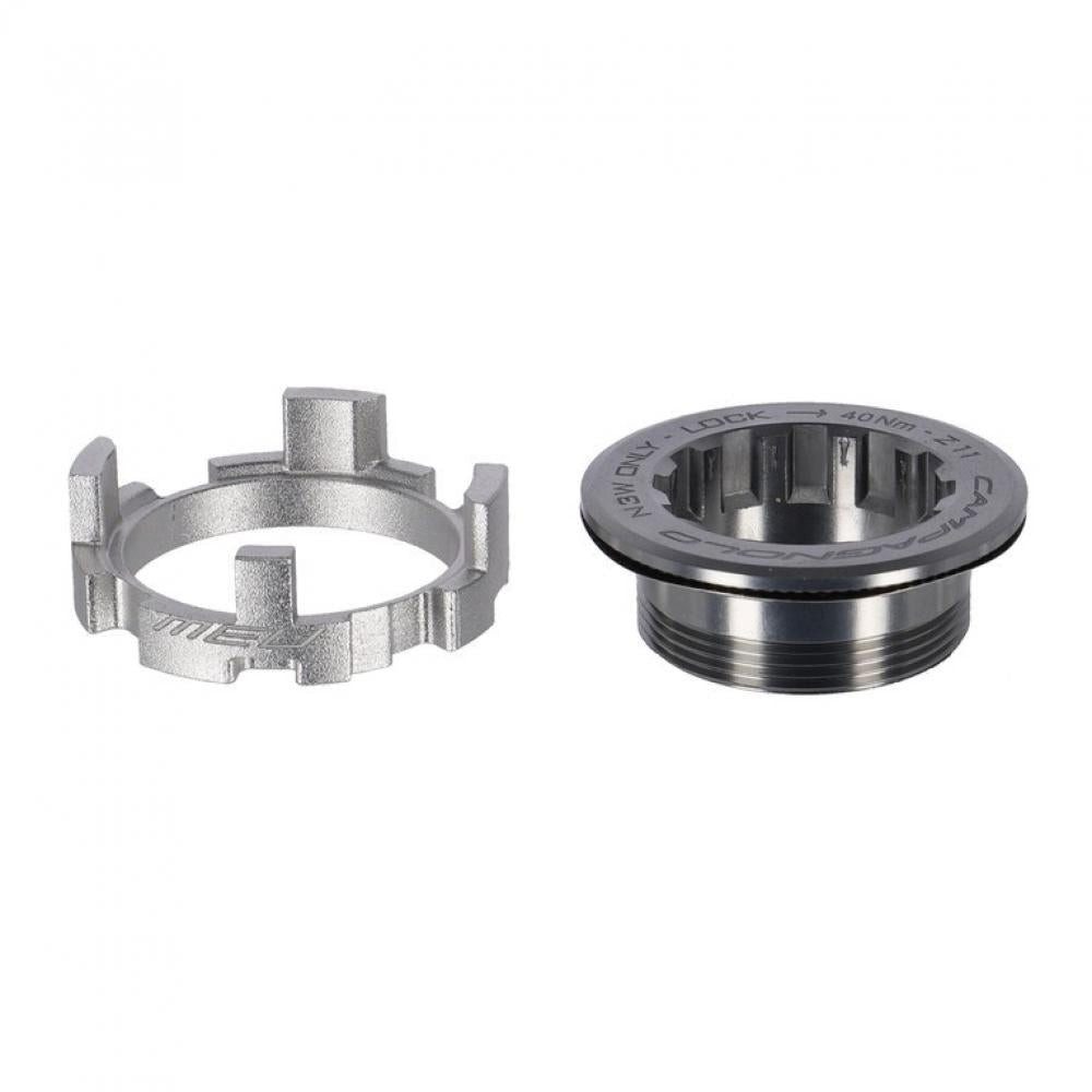 CAMPAGNOLO Felgenbremse Campagnolo Adapter Kit f.10/11/12f Kasse AC21-N3W + Verschlussring ab