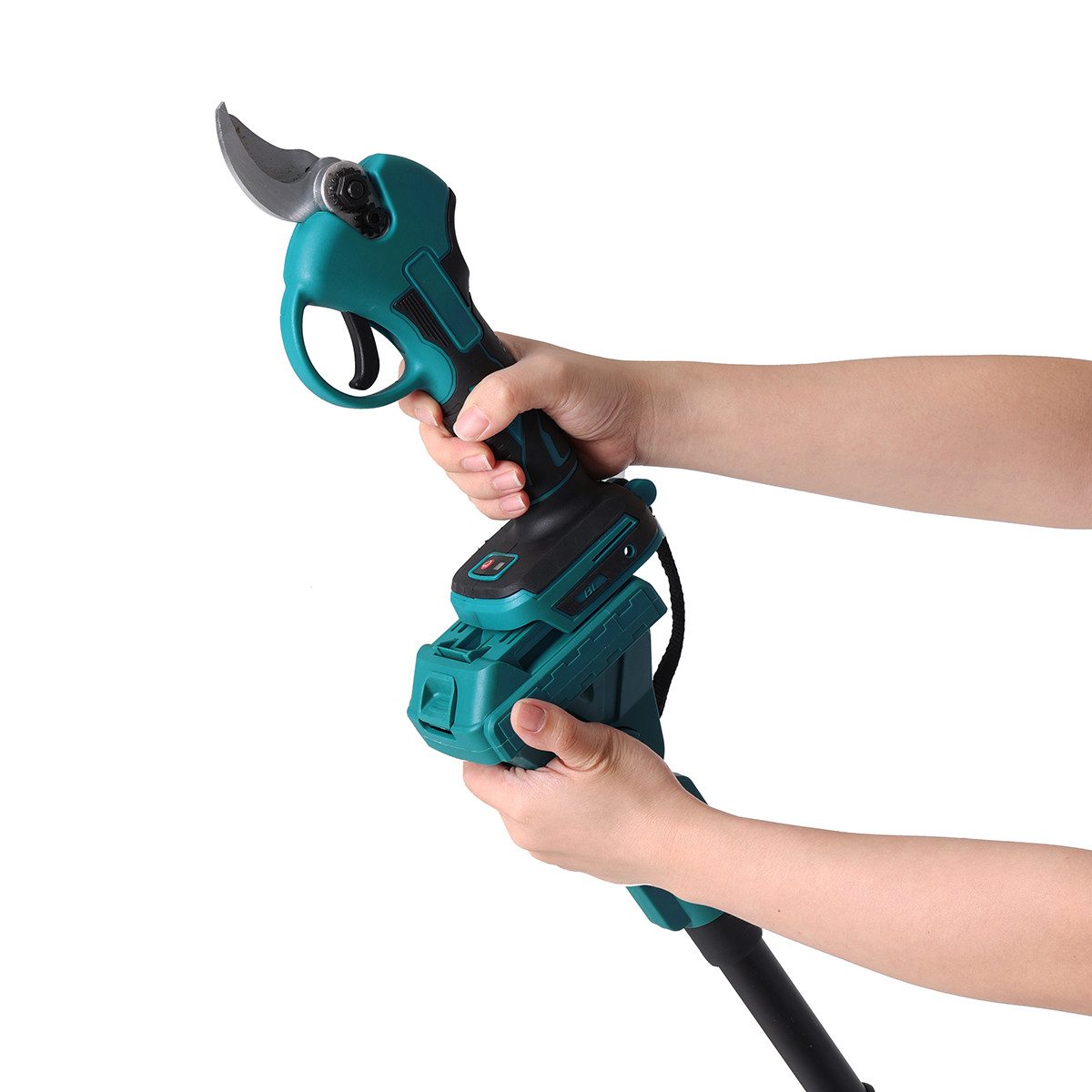 AUDEW Akku-Astschere 18V Elektrische Gartenschere Bürstenlose Astschere Teleskop, mit 250cm Teleskopstange, für Garten Äste Obstgärten