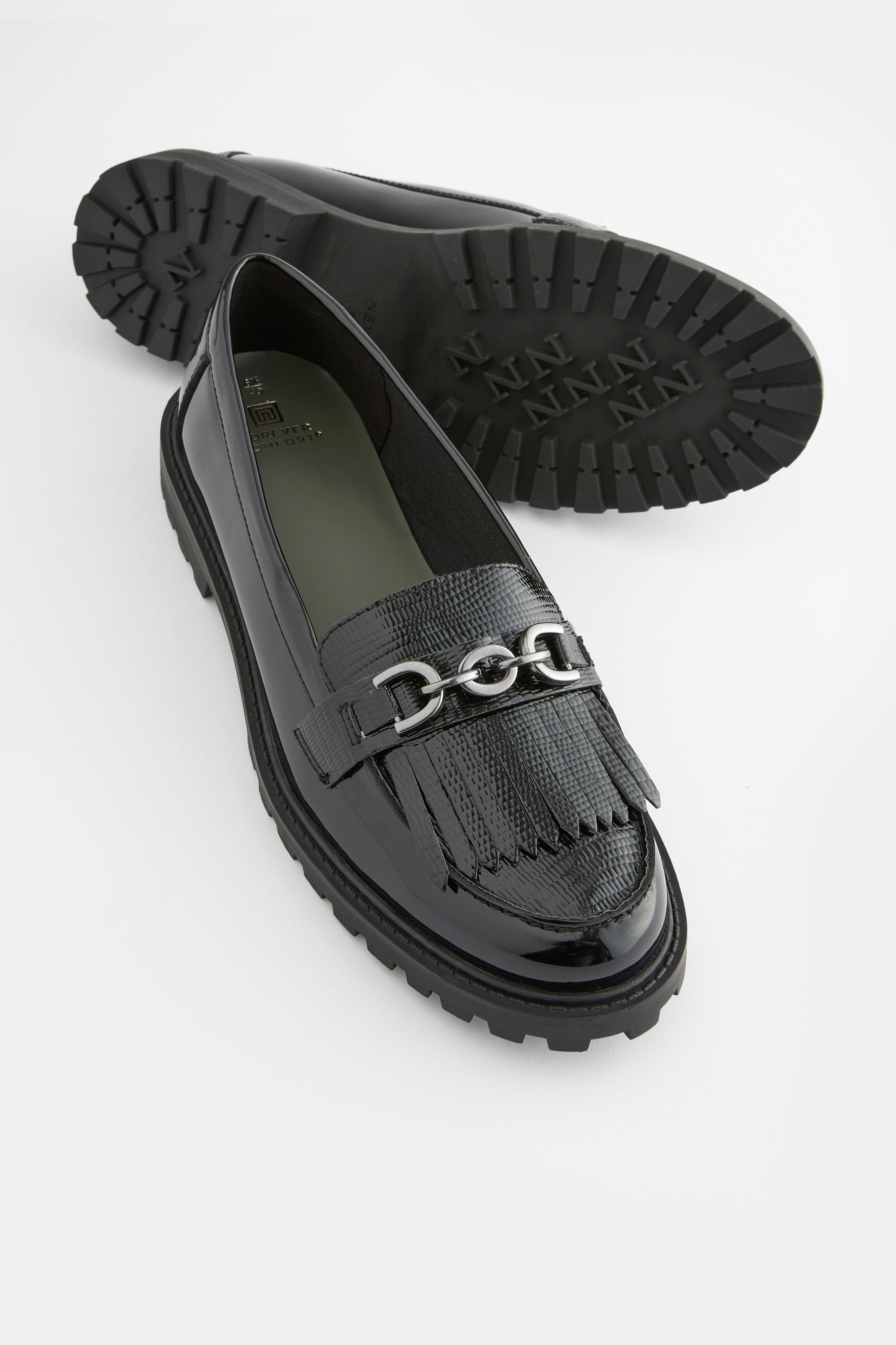 Forever mit Comfort® Next Loafer (1-tlg) Black Kettenbesatz Loafer