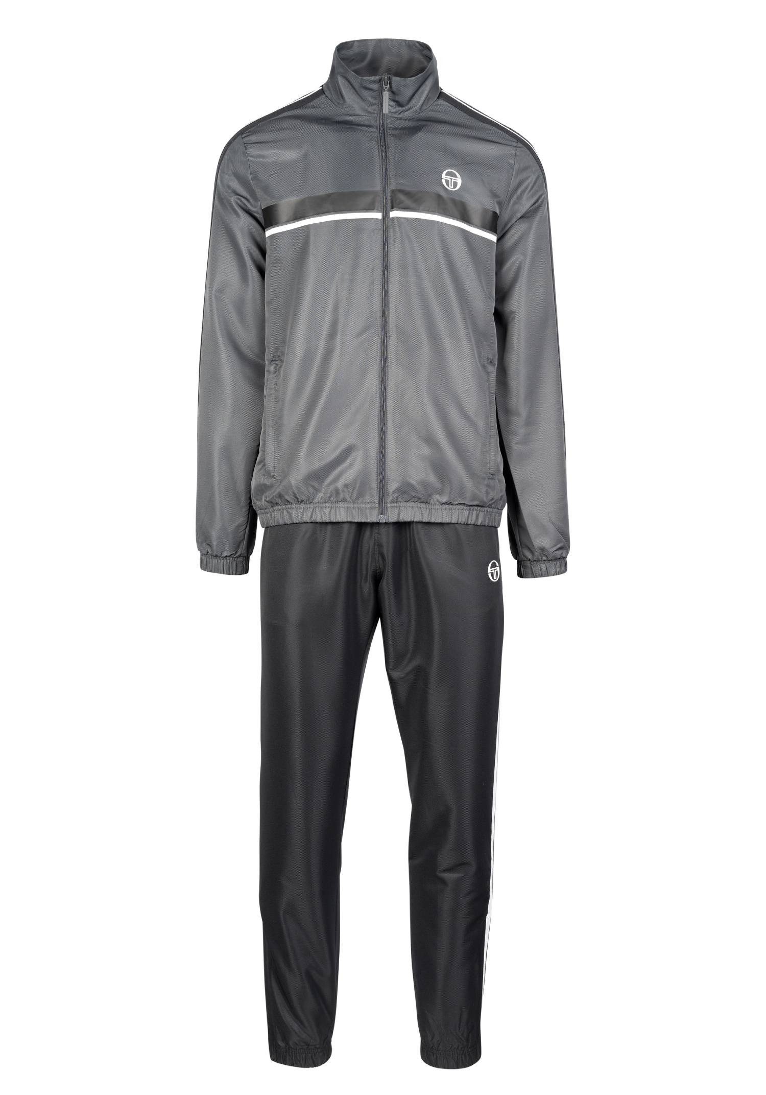 Sergio Tacchini Trainingsanzug Trainingsanzug Sergio Tacchini Agave (2-tlg., Jacke und Hose), Streifendetails, Ansicht 1