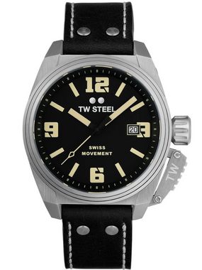 TW Steel Quarzuhr TW-Steel TW1101 Canteen Herrenuhr 42mm 10ATM