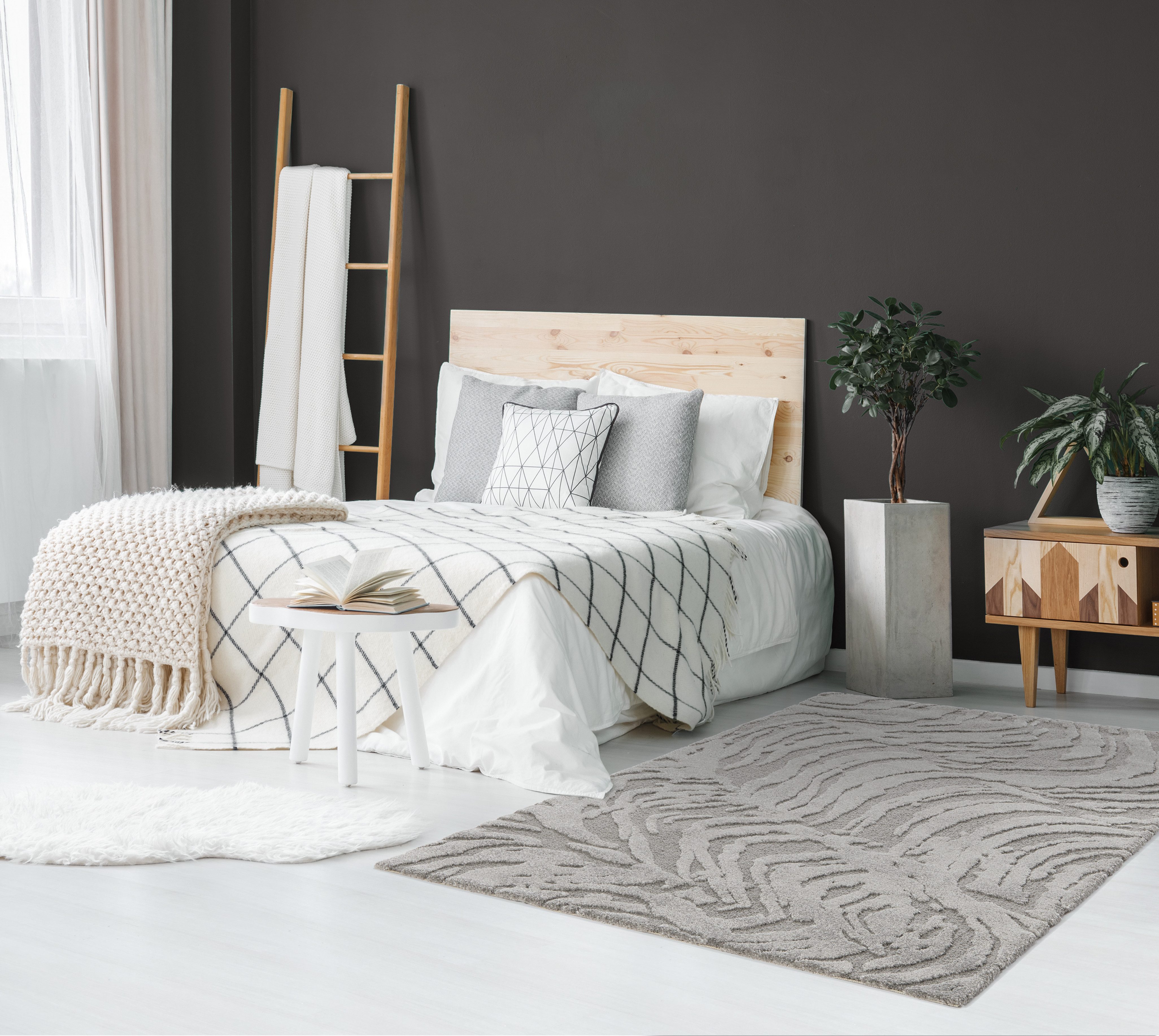 Primaflor-Ideen in Textil Teppich COSMO Waves, Made in Belgium, rechteckig, Höhe: 14 mm, modernes Design, Hoch-Tief Effekt, weicher Flor