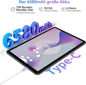 blackview Tab8 WiFi 7GB RAM 5G/2.4G WiFi Tablet (10", 128 GB, ‎Android 12, mit13MP+8MP Kamera, HD+ IPS, GMS-Zertifiziert BT5.0 Dual-Lautsprecher)