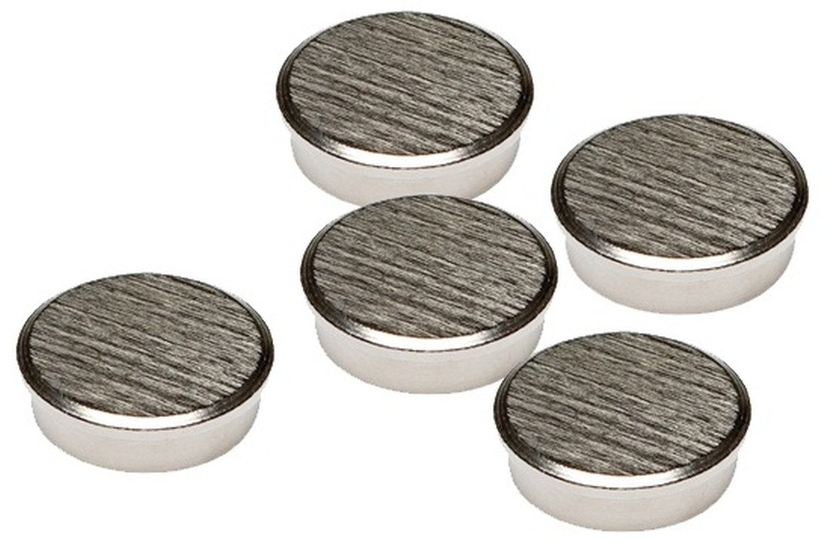 FRANKEN Magnet Magnete rund 22mm VE=5 Stück chrom