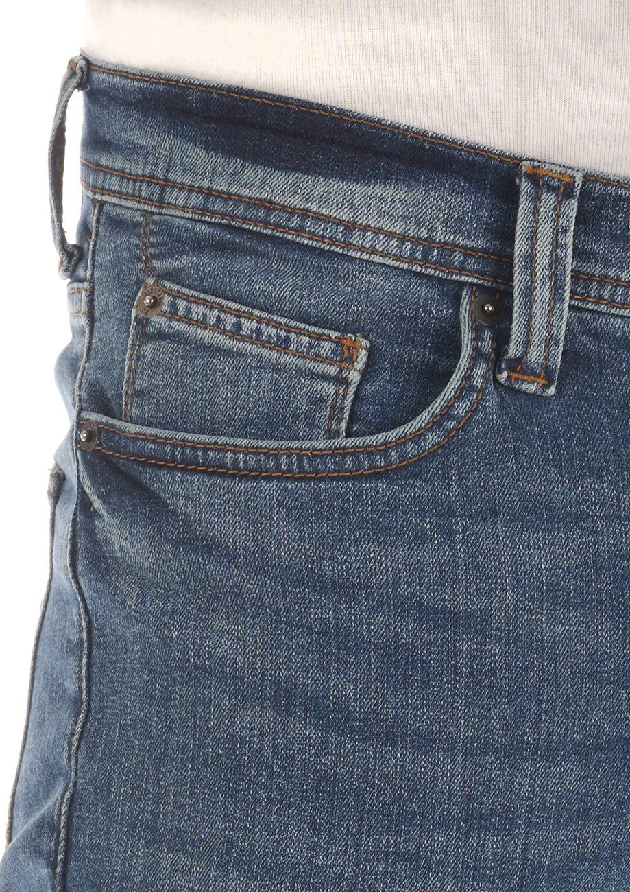 Hose Denim BLUE mit Fit MUSTANG Herren (5000-583) Vegas Jeanshose Slim-fit-Jeans Slim Stretch DENIM