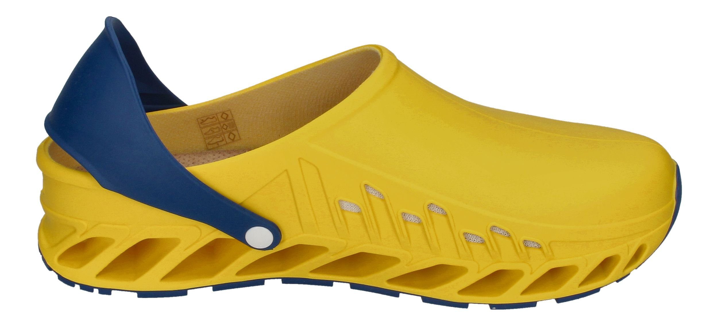 Schuhe Clogs Scholl Evoflex Clog Yellow Navy