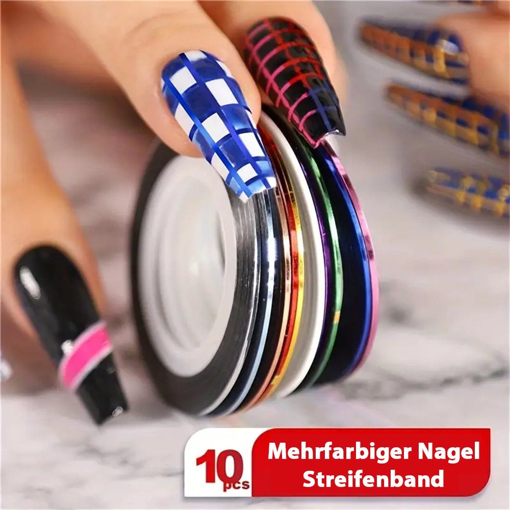 Anfänger – für Nail-Art-Zubehör Nail-Art-Dekorationsset TUABUR pink Maniküre-Kosmetik-Etui