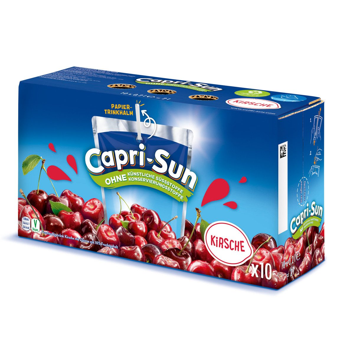 CAPRI-SUN Softgetränk, Capri Sun Kirsche Erfrischungsgetränk mit Kirschsaft 10x200ml