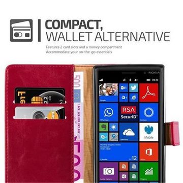 Cadorabo Handyhülle Nokia Lumia 830 Nokia Lumia 830, Klappbare Handy Schutzhülle - Hülle - mit Standfunktion und Kartenfach