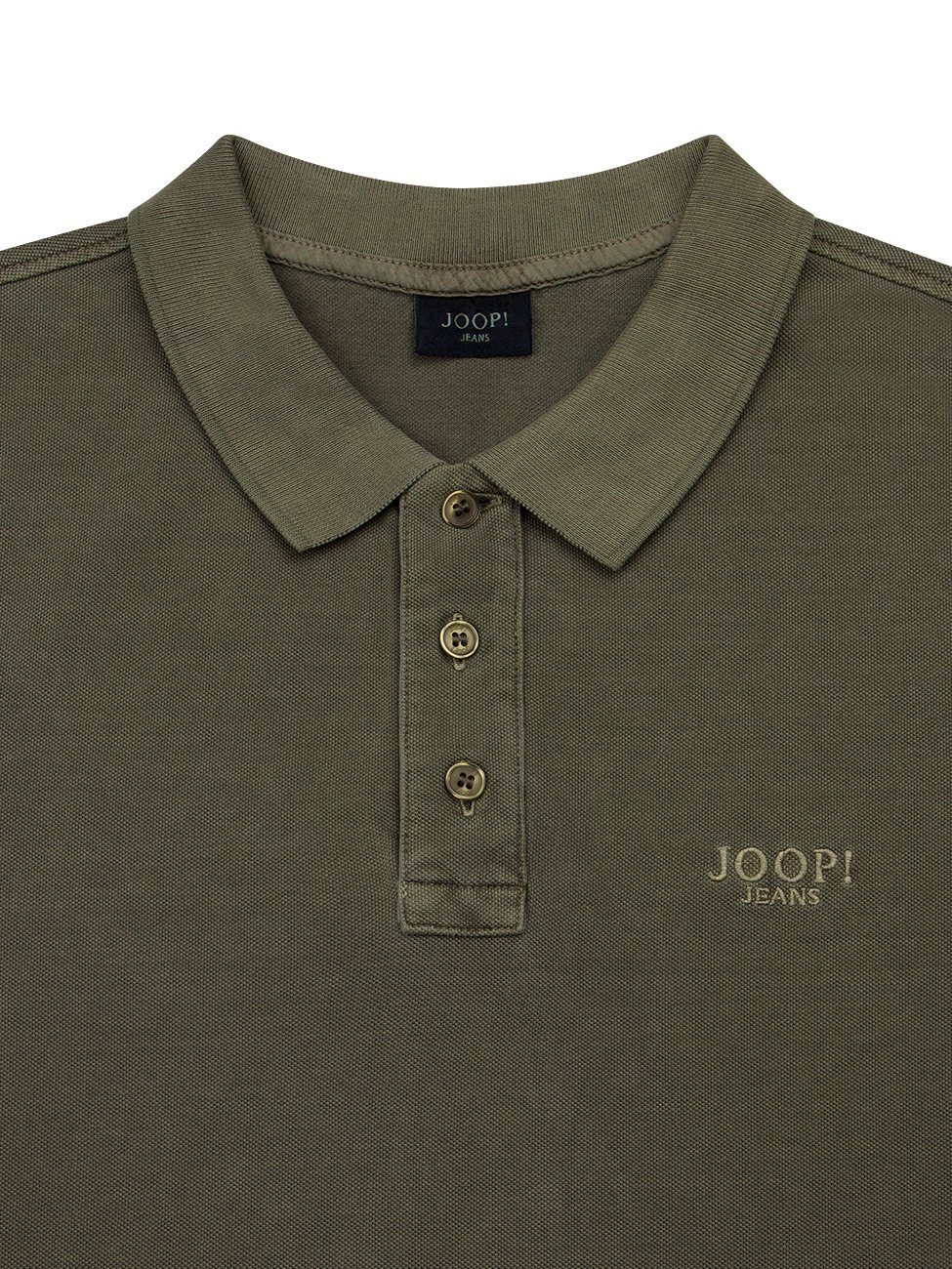 Joop Jeans Baumwolle aus Joop! Green 309 Dark AMBROSIO Poloshirt (1-tlg)