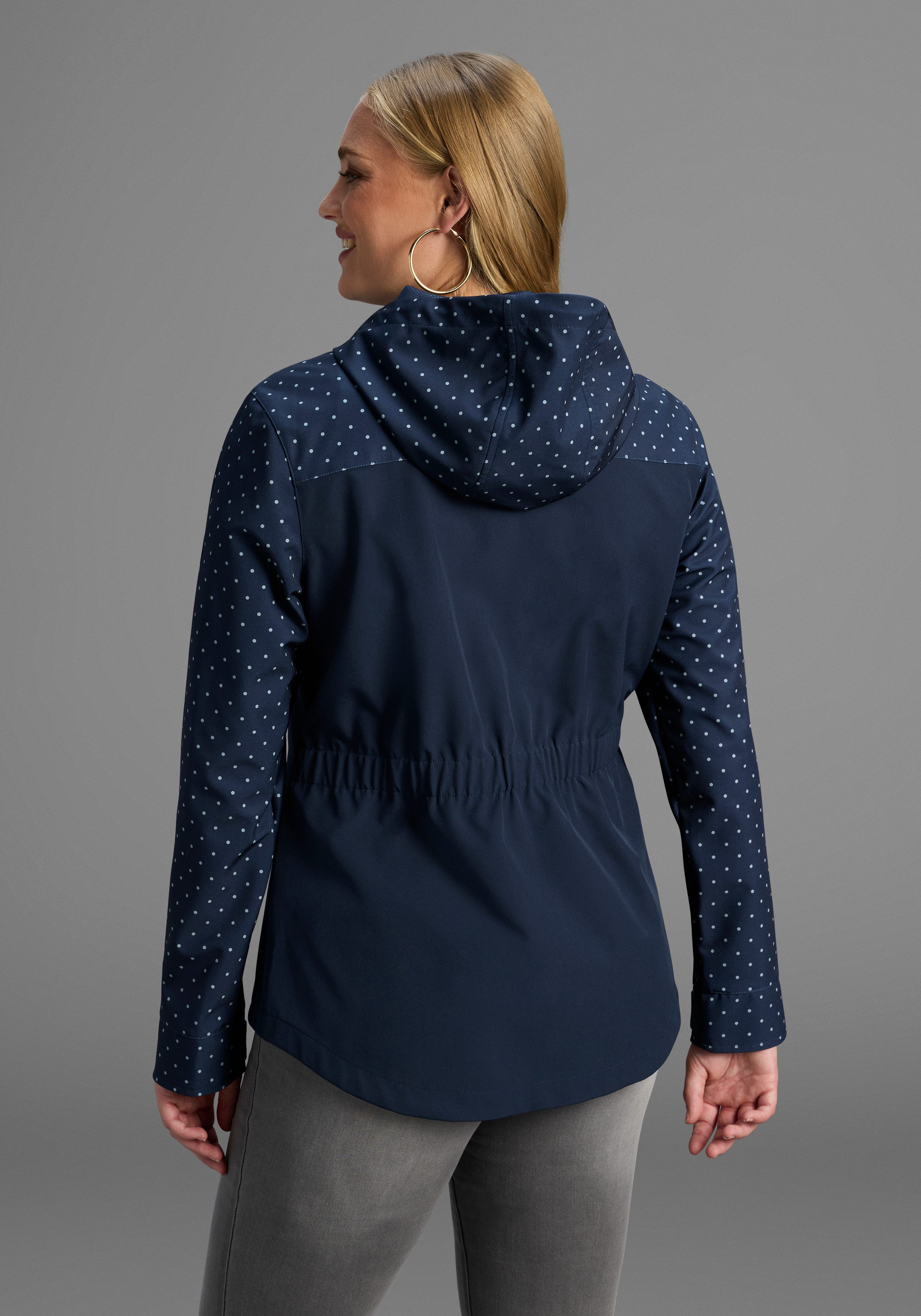Polarino Softshelljacke mit Druck, Übergangsjacke