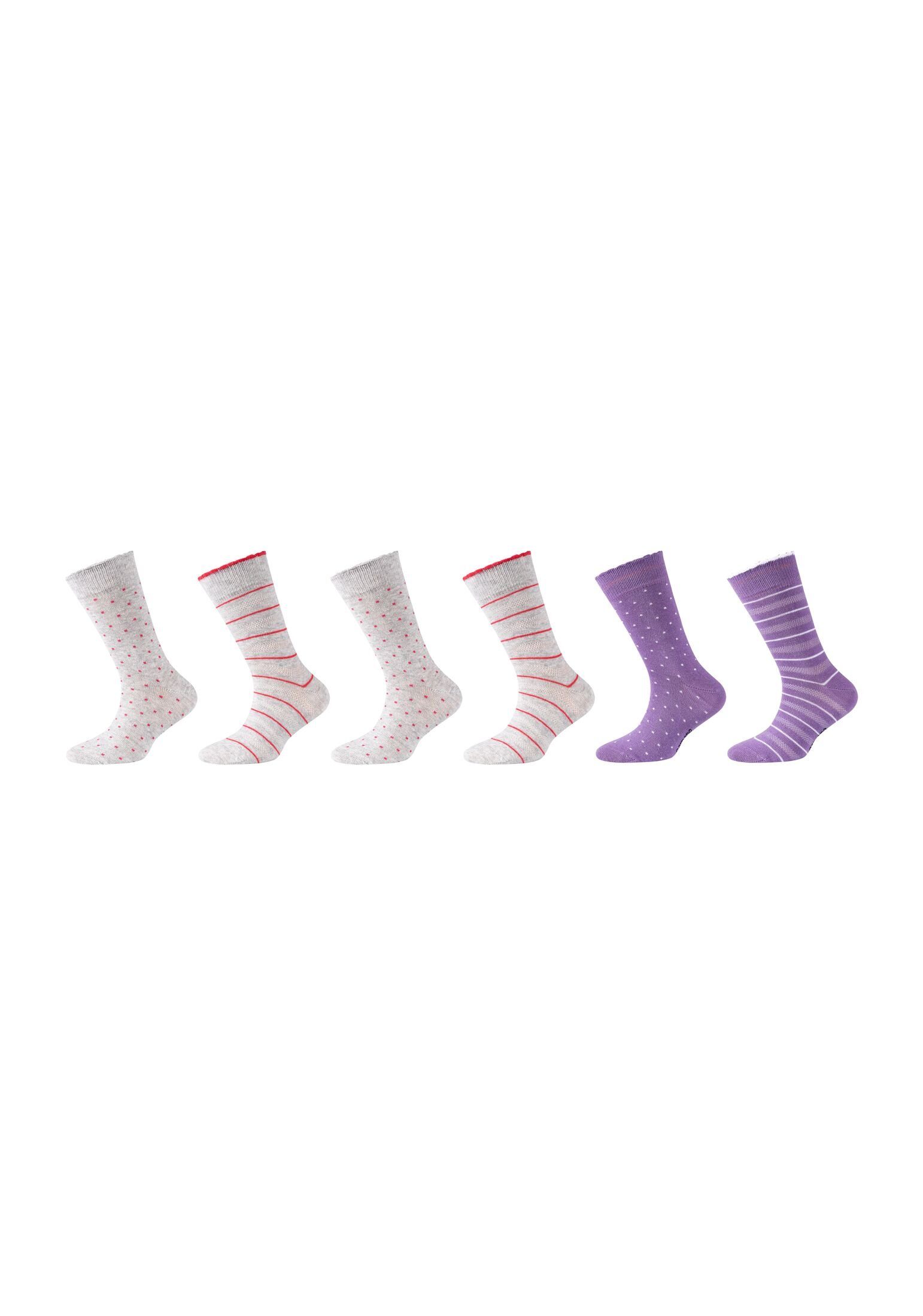 petal lilac 6er Socken Pack Camano Socken