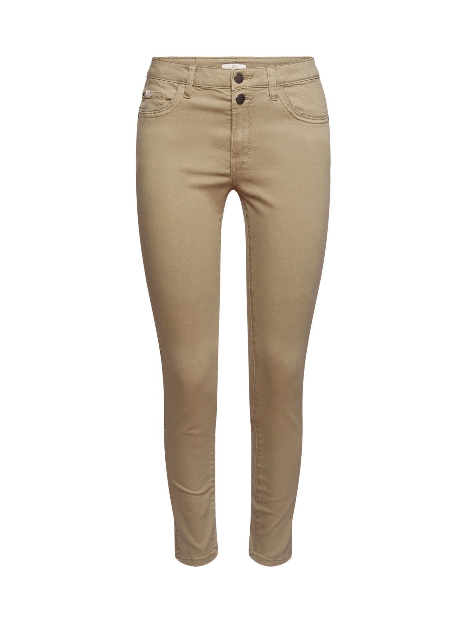 Damen Jeans edc by Esprit Skinny-fit-Jeans Stretch-Hose mit Doppelknopf