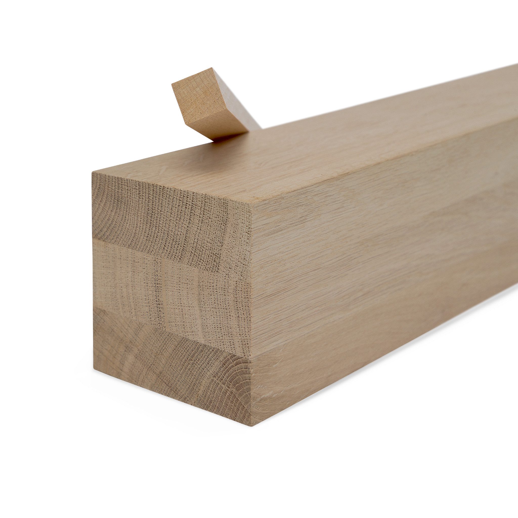 Woodsellers Kantholz Leimholzbalken - Eiche gehobelt - 120 x 120 x 750 mm, (1-tlg), Leimholzbalken Eiche nach Maß - Kantholz, Brettschichtholz, Massivholz