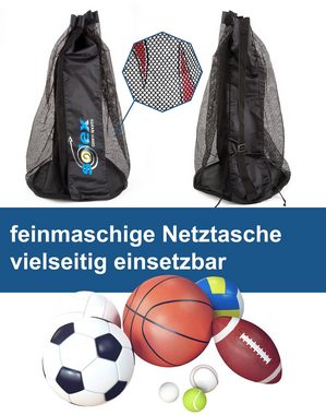 solex sports Balltasche Ballsack 10 - 15 Bälle Multi Sport Tragegurt feinmaschiges Ballnetz, verstellbarer Schultergurt